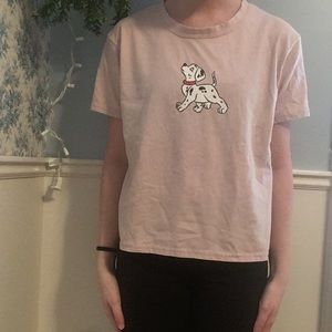 Pink, Cropped T-Shirt